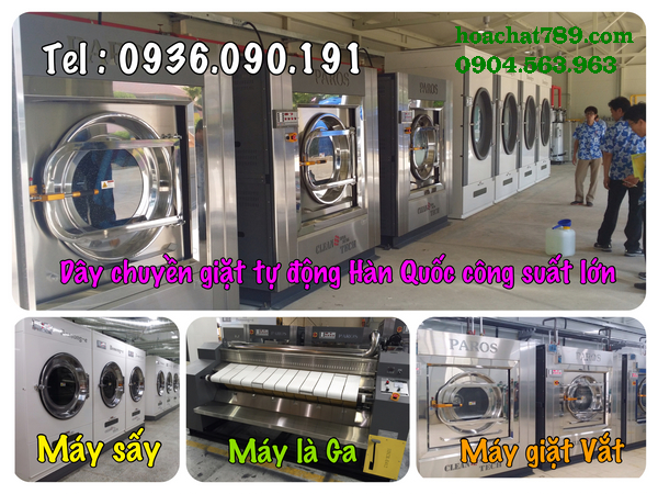Mô hình giặt công nghiệp tự động